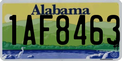 AL license plate 1AF8463