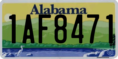 AL license plate 1AF8471