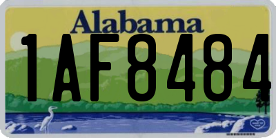 AL license plate 1AF8484