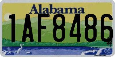 AL license plate 1AF8486