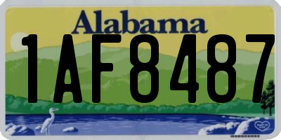 AL license plate 1AF8487