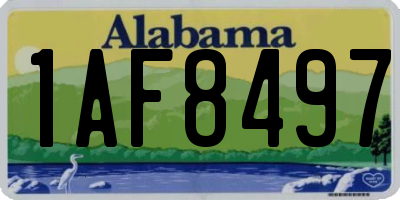 AL license plate 1AF8497
