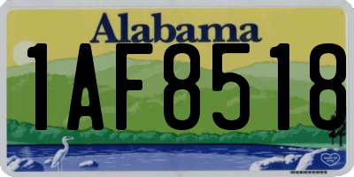 AL license plate 1AF8518