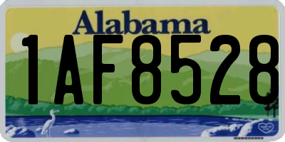 AL license plate 1AF8528