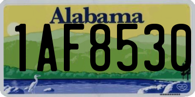 AL license plate 1AF8530
