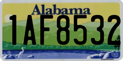AL license plate 1AF8532