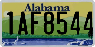 AL license plate 1AF8544