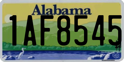AL license plate 1AF8545