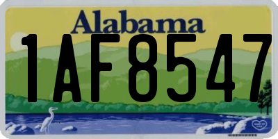 AL license plate 1AF8547