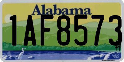 AL license plate 1AF8573