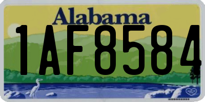 AL license plate 1AF8584