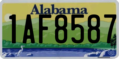 AL license plate 1AF8587