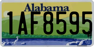 AL license plate 1AF8595