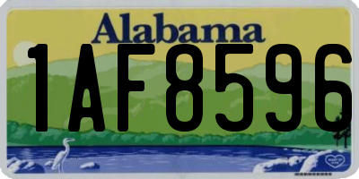 AL license plate 1AF8596
