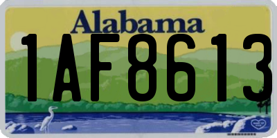 AL license plate 1AF8613