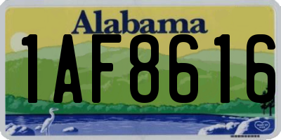 AL license plate 1AF8616