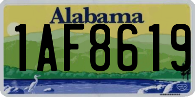 AL license plate 1AF8619