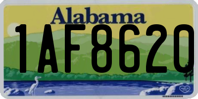 AL license plate 1AF8620
