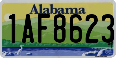 AL license plate 1AF8623