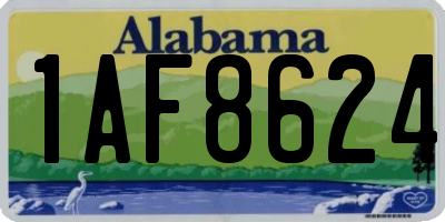 AL license plate 1AF8624