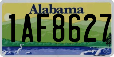 AL license plate 1AF8627