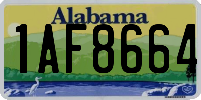 AL license plate 1AF8664