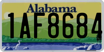 AL license plate 1AF8684