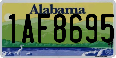 AL license plate 1AF8695