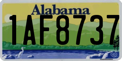 AL license plate 1AF8737