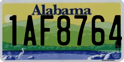 AL license plate 1AF8764
