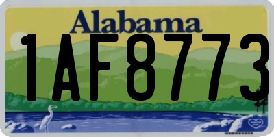 AL license plate 1AF8773