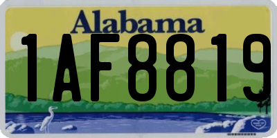 AL license plate 1AF8819