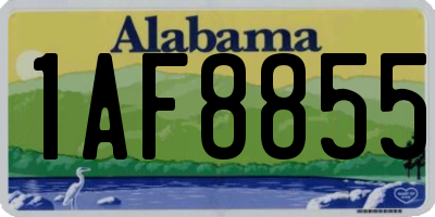 AL license plate 1AF8855