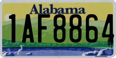 AL license plate 1AF8864