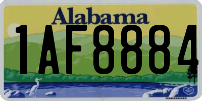 AL license plate 1AF8884