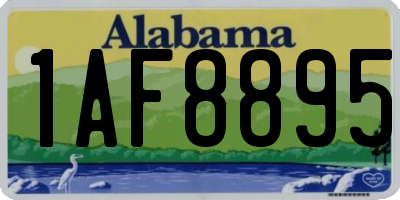 AL license plate 1AF8895