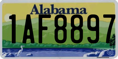 AL license plate 1AF8897
