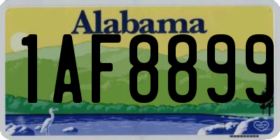 AL license plate 1AF8899