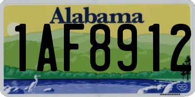 AL license plate 1AF8912