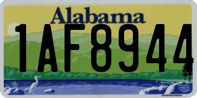 AL license plate 1AF8944