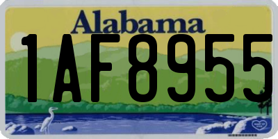 AL license plate 1AF8955