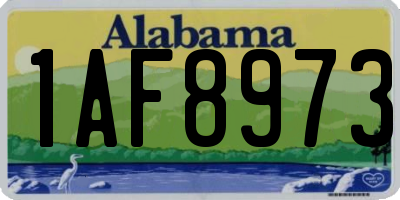 AL license plate 1AF8973