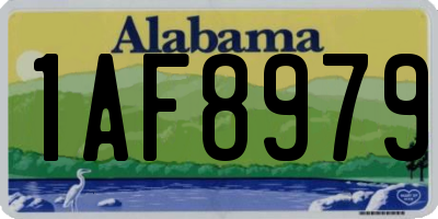 AL license plate 1AF8979