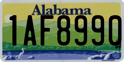 AL license plate 1AF8990