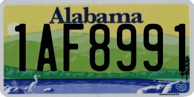 AL license plate 1AF8991