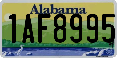 AL license plate 1AF8995