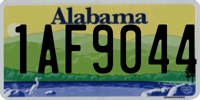 AL license plate 1AF9044
