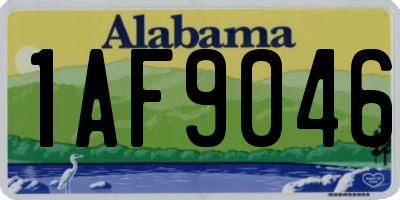 AL license plate 1AF9046