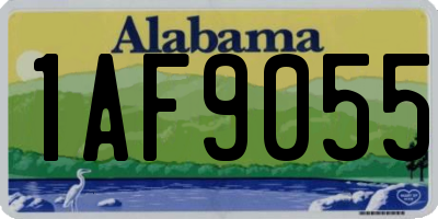 AL license plate 1AF9055