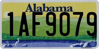 AL license plate 1AF9079